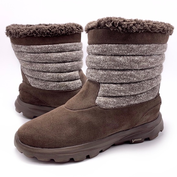 skechers suede ankle boots